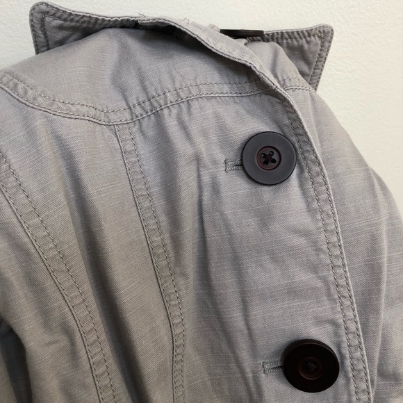 Ann Taylor LOFT Women’s S Petite Light Gray Denim 3/4 Sleeved Blazer Jacket EUC! - Picture 9 of 9